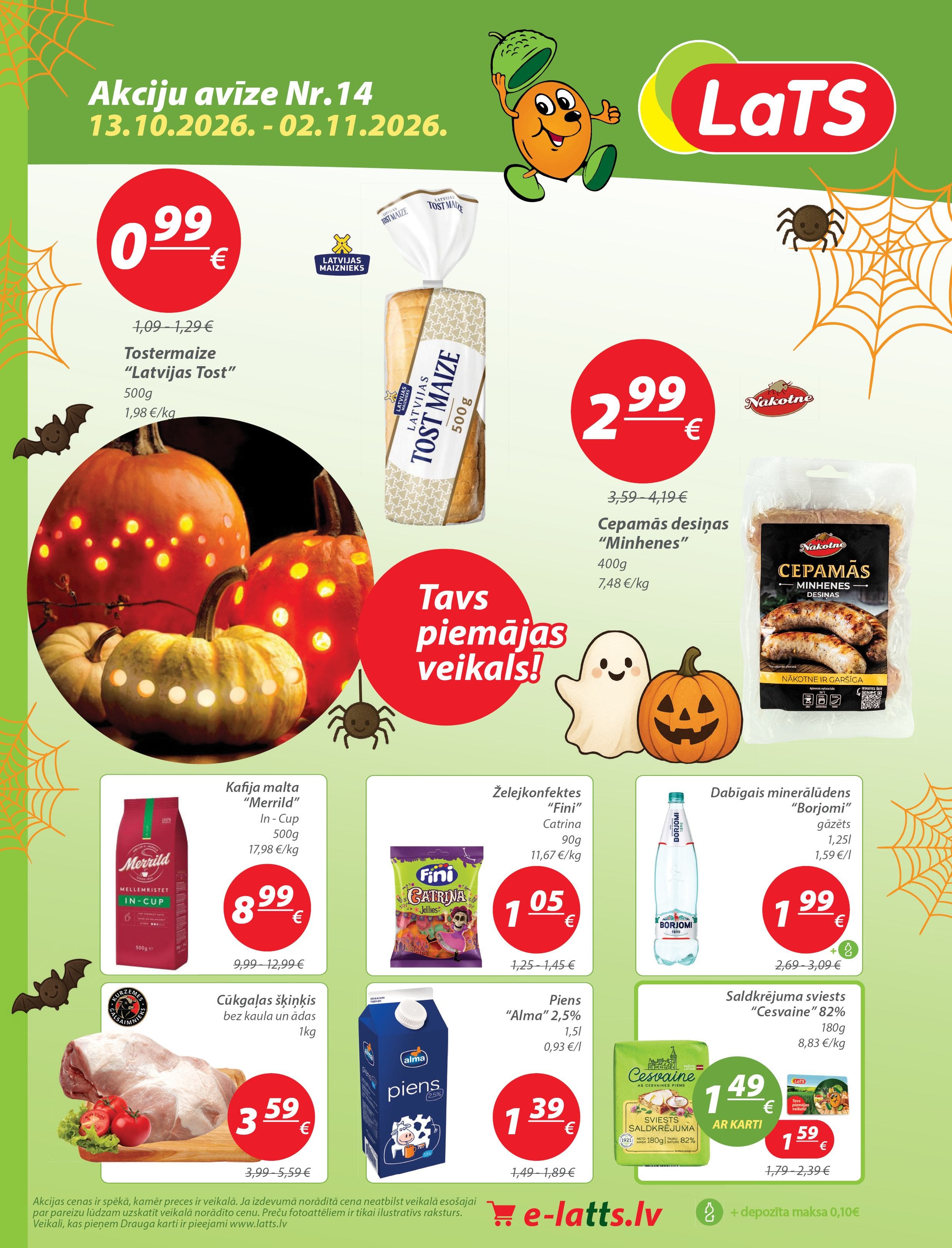 LaTS: LaTS akciju avīze 13.10.–02.11.2026.