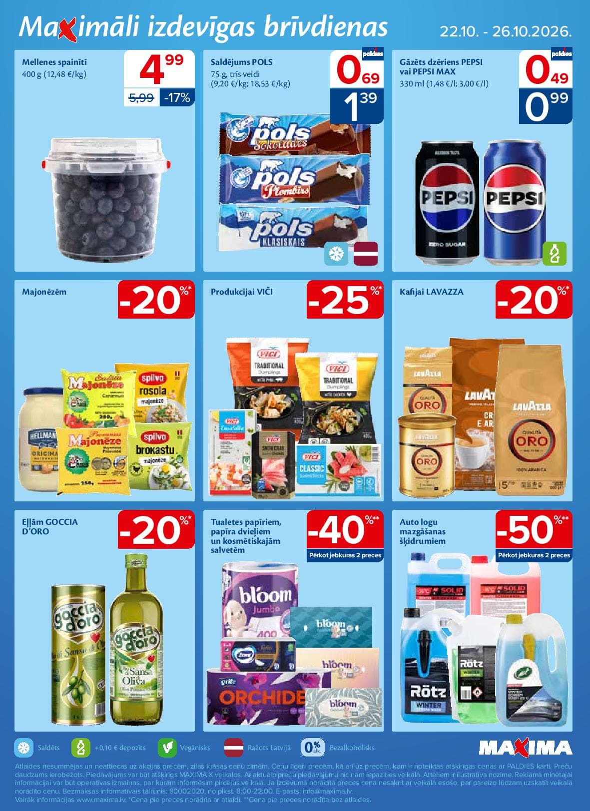Maxima: Maximāli izdevīgas brīvdienas
