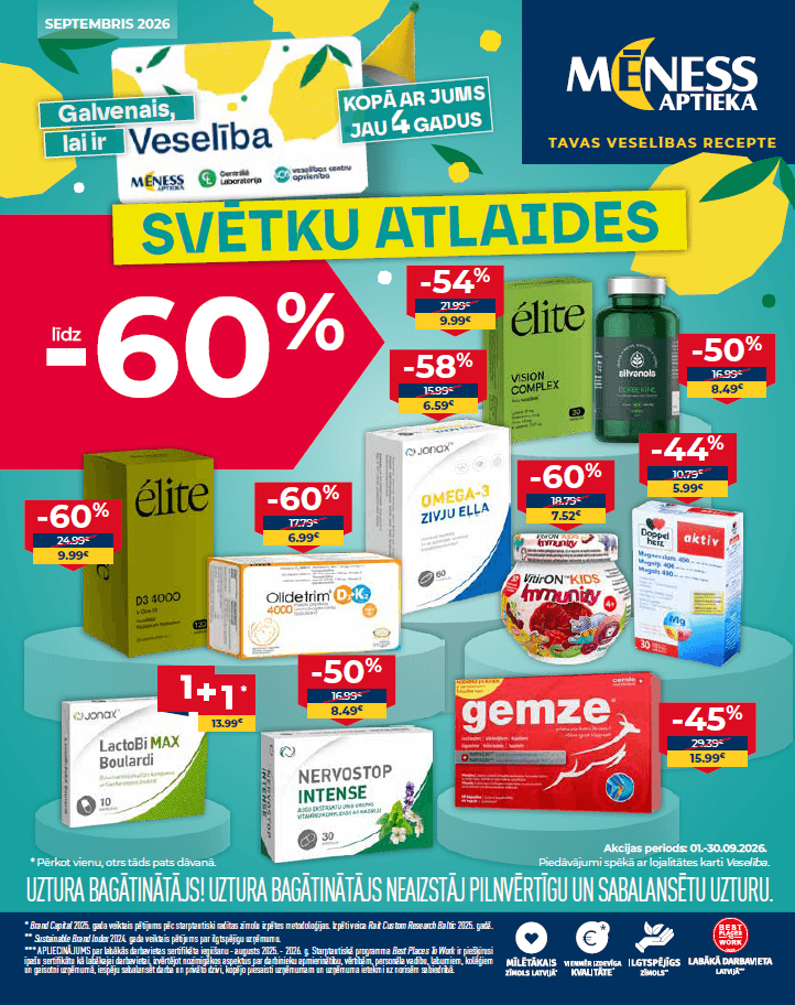 Mēness Aptieka: Mēness aptiekas septembra avīze