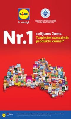 Lidl: Turpinām samazināt produktu cenas!*