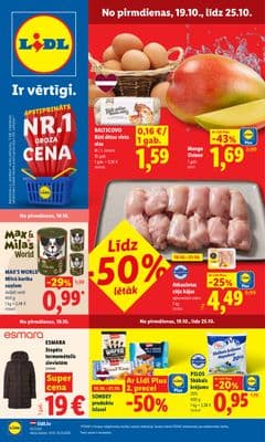 Lidl: Piedāvājumi no 19.10.