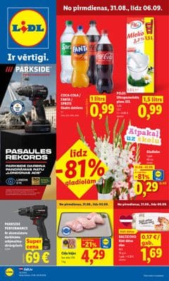 Lidl: Piedāvājumi no 31.08.
